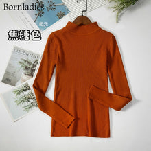 Bornladies Basic Turtleneck Knitting Bottoming Warm Sweaters