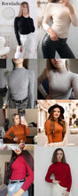 Bornladies Basic Turtleneck Knitting Bottoming Warm Sweaters