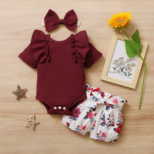 3Pcs Baby Girl Outfit