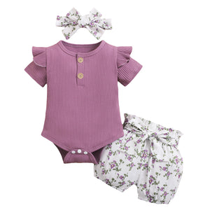 3Pcs Baby Girl Outfit