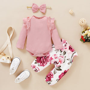 3Pcs Baby Girl Outfit