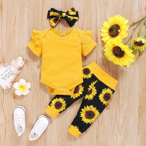 3Pcs Baby Girl Outfit