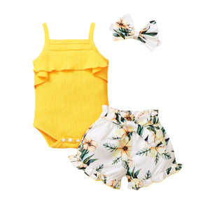 3Pcs Baby Girl Outfit