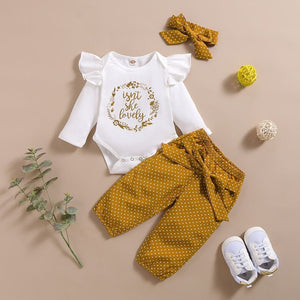 3Pcs Baby Girl Outfit