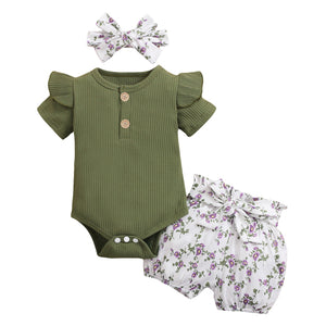 3Pcs Baby Girl Outfit