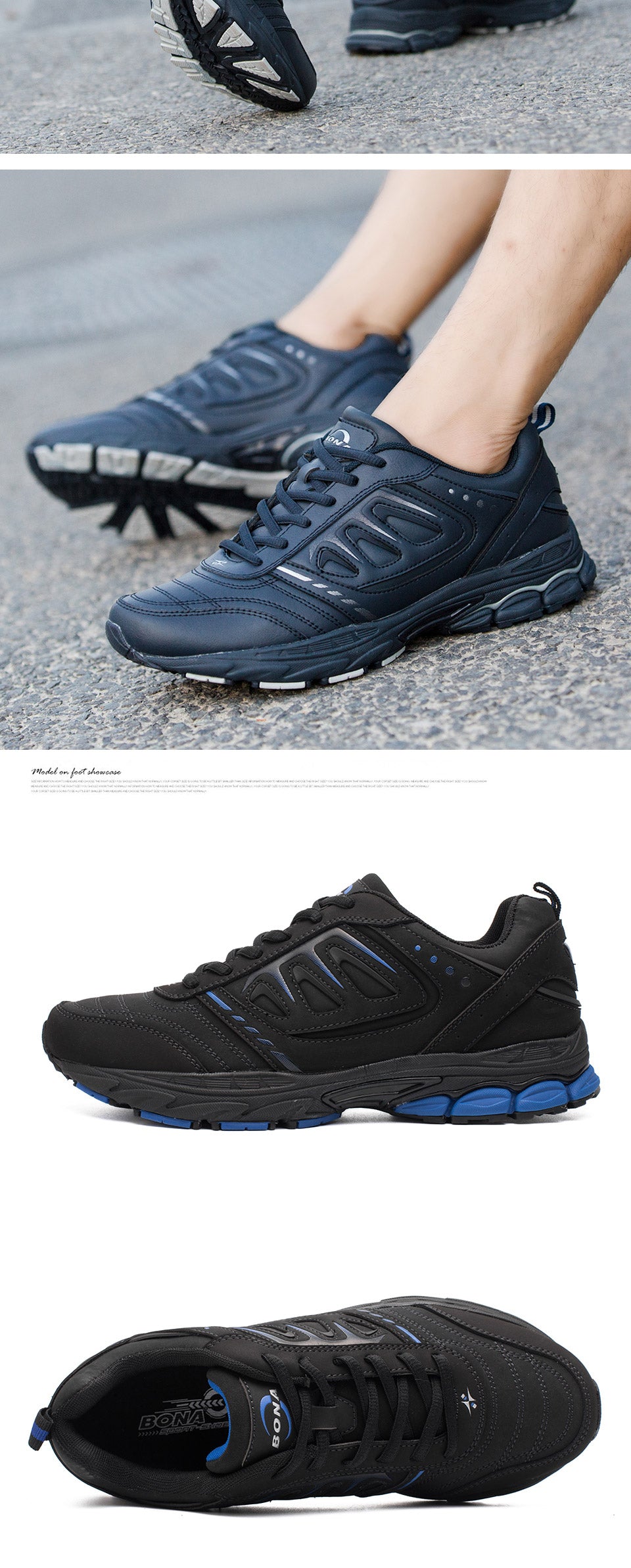 BONA New Style Comfortable Light Soft Athletic Shoes