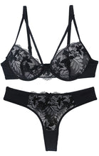 Lace Intimate Push up Bra and Thong Set