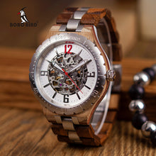 Mechanical Waterproof Wood Grain Watch