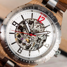 Mechanical Waterproof Wood Grain Watch